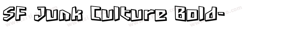 SF Junk Culture Bold字体转换